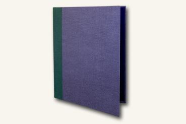 Sheet music folder for individualists dark gray with green linen